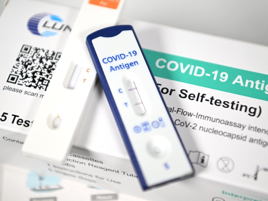 Some parents failed to report their child’s positive rapid antigen test result to the government, according to Catholic Education. Picture: NCA NewsWire/Dan Peled