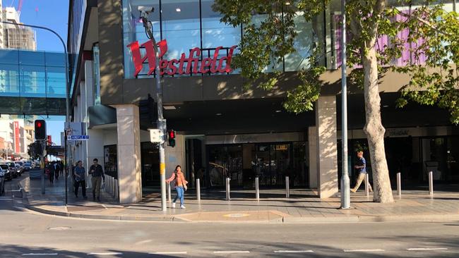 A woman fell to her death at Westfield Parramatta.