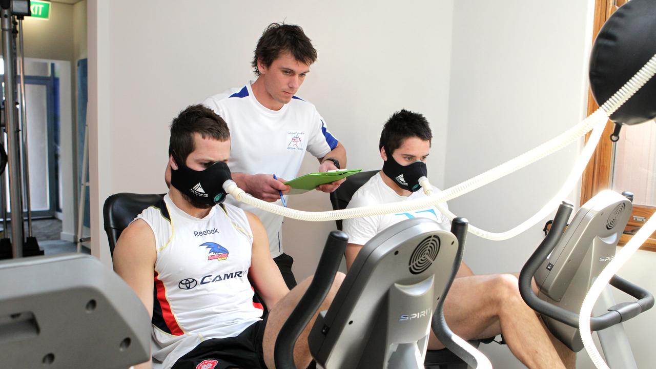 Adelaide players training in high-altitude conditions in the mid-2000s