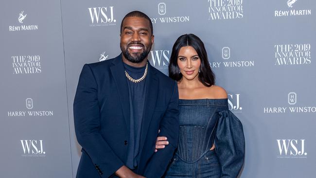 Kanye West and Kim Kardashian in 2019. Picture: Mark Sagliocco/WireImage