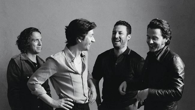 Arctic Monkeys and lead singer Alex Turner (second from left).