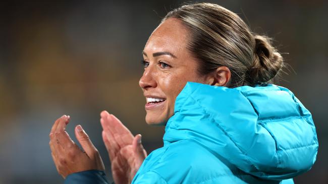 Kyah Simon was sidelined through the FIFA Women’s World Cup and for most of the 2024 A-League season due to successive leg injuries. Picture: Cameron Spencer/Getty Images.