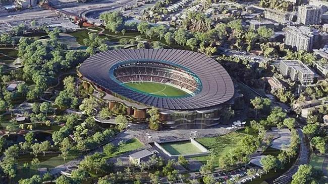 An artist impression of Brisbane Stadium in Victoria Park for Brisbane 2032 Olympics. Source: Queensland government