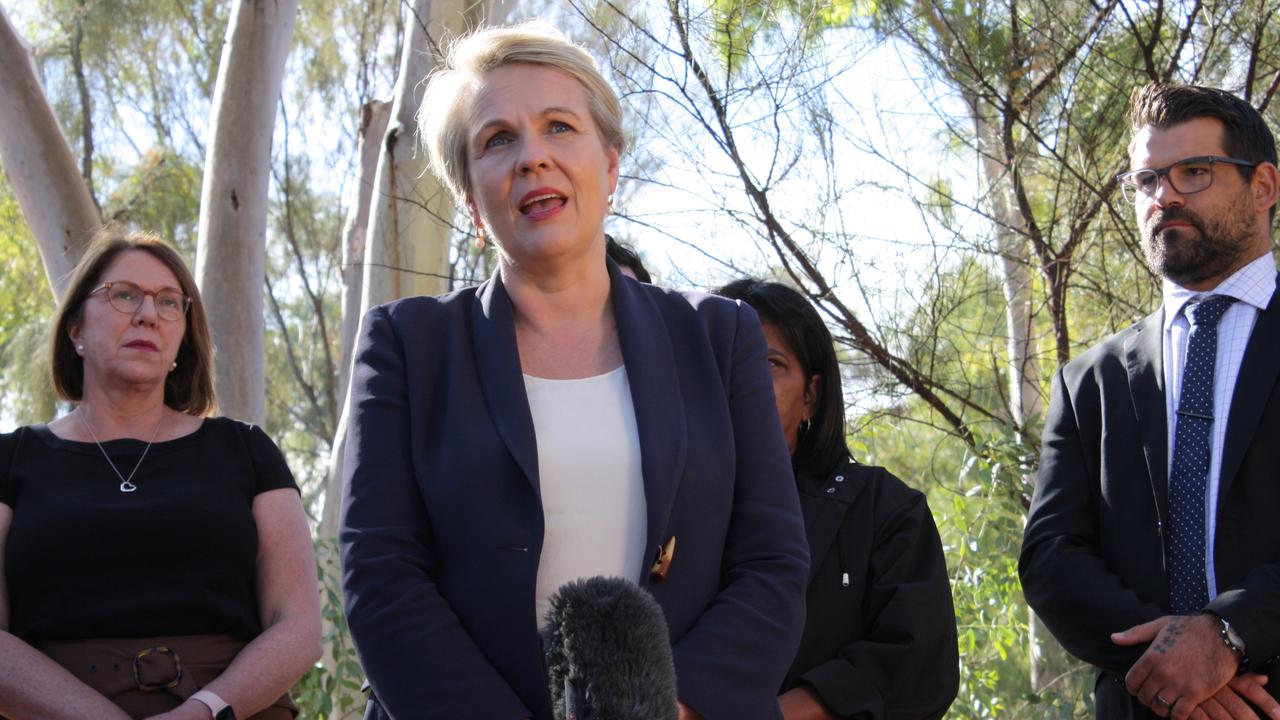 Tanya Plibersek, Opposition Spokesman for Education and Women in Alice Springs. Picture: Lee Robinson