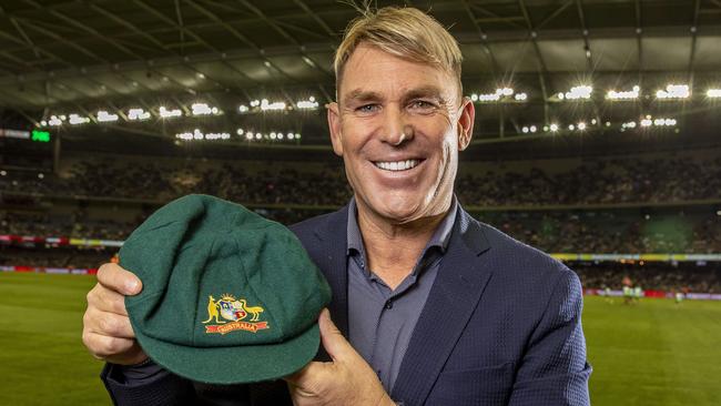 Shane Warne sold his cap for $1 million. Picture: Tim Carrafa