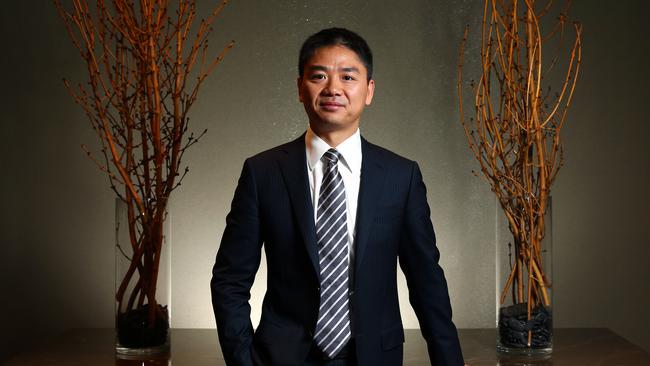 JD.com boss Liu Qiangdong pictured in Melbourne.