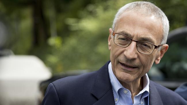 Hillary Clinton’s campaign chairman John Podesta in Washington.