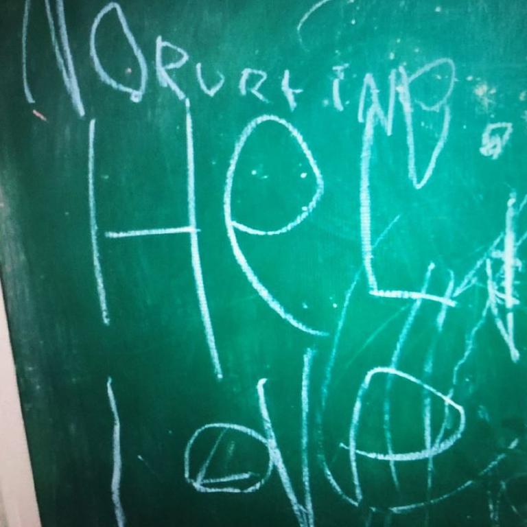 This message from Jesse left on the family's kitchen blackboard helped realise her purpose. Picture: Supplied