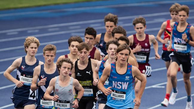 Daniel Williams on his way to a gold medal at the Australian championships.