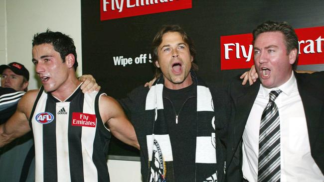 How did St Elmo’s Fire’s Rob Lowe learn the words to Good Old Collingwood Forever so quickly?