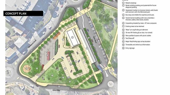 Plan for the new transit centre in Gympie. Picture: Contributed