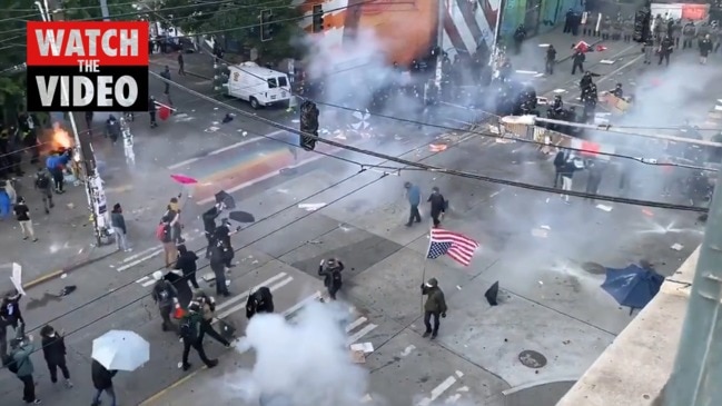 Seattle protests descend into chaos: Police use flash bangs