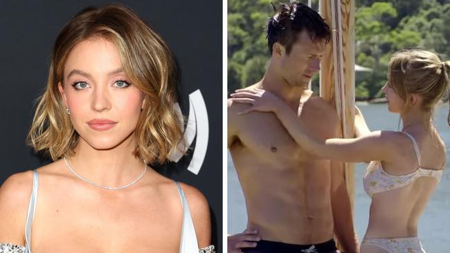 Sydney Sweeney and Glen Powell.