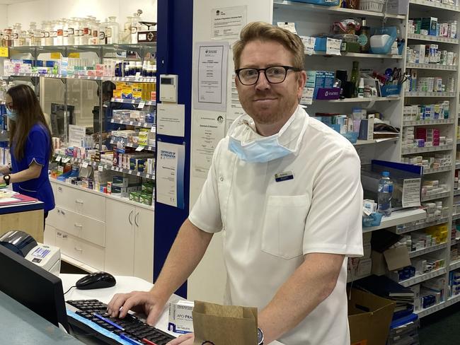 Pharmacist Anthony Piggott says government decisions on COVID-19 booster vaccine has chemists run off their feet.