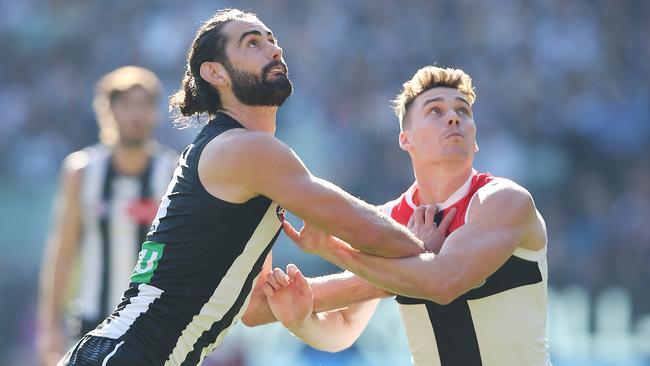 Collingwood ruckman Brodie Grundy has taken his footy to another level. Picture: Getty Images