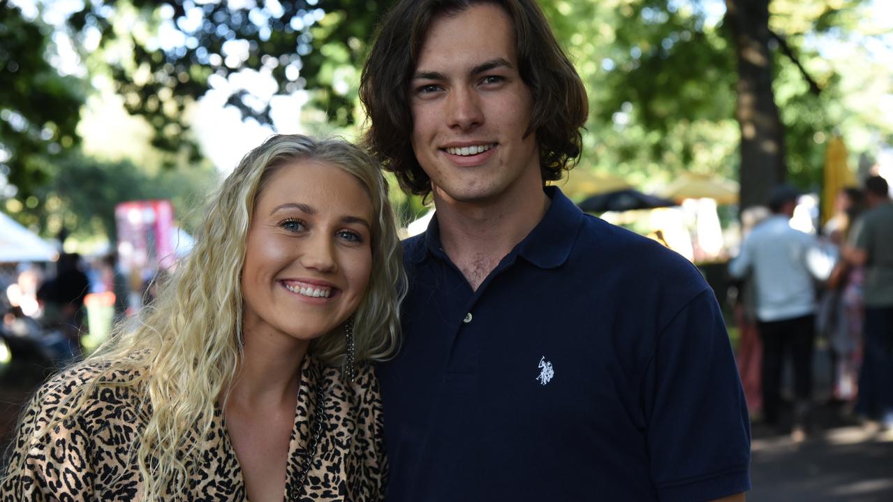 Lilly Spotswood and Joel Pearce at City Park on Day 1 of Launceston's Festivale. Picture: Alex Treacy