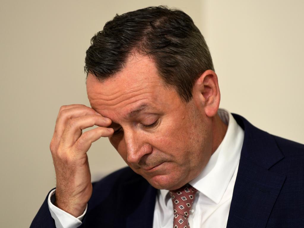 Mark McGowan is facing mounting pressure to open WA’s border. Picture: NCA NewsWire / Sharon Smith