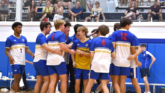 GPS Volleyball between Nudgee College and Ipswich Grammar School earlier in the season.