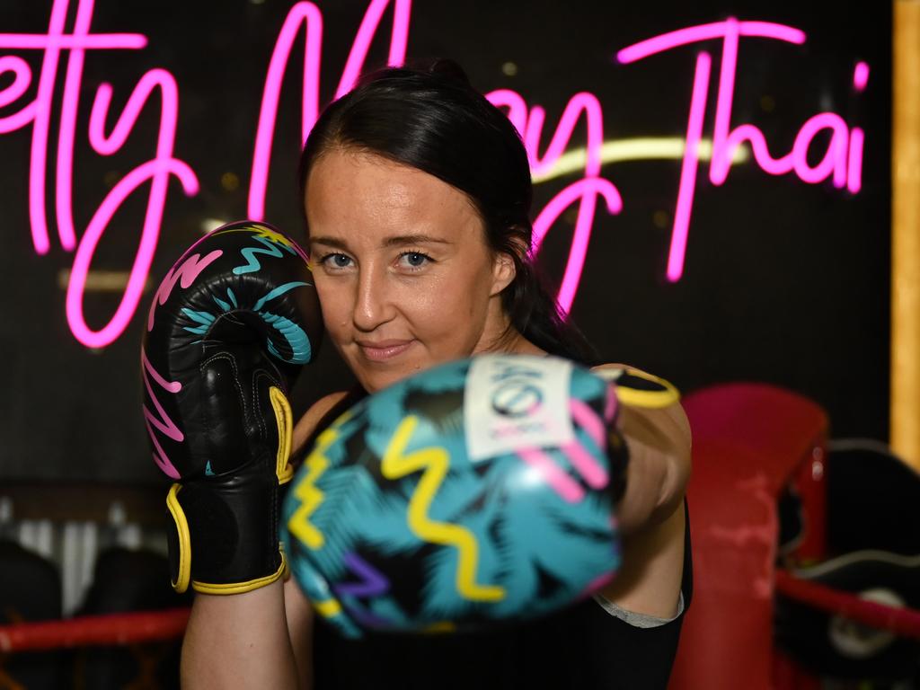 Jessie Geyl of Pretty Muay Thai, ahead of her upcoming title fight. Picture Emily Barker