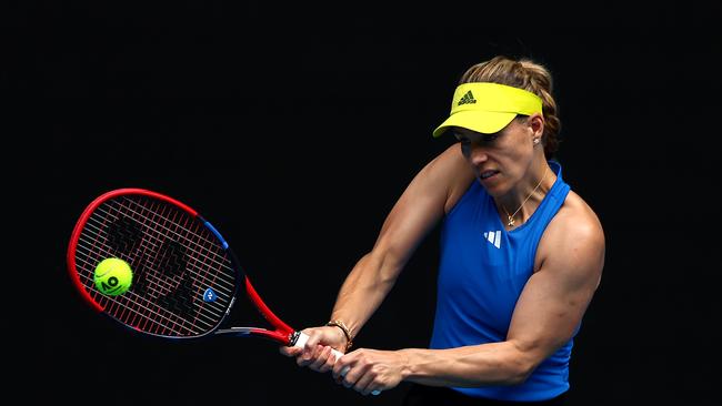 Former Australian Open champion Angelique Kerber is also returning after giving birth and could pose an obstacle for world No. 1 Iga Swiatek in the second round. Picture: Graham Denholm / Getty Images