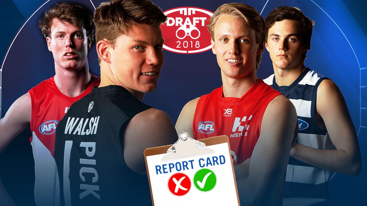 Every team's 2018 AFL national draft graded.