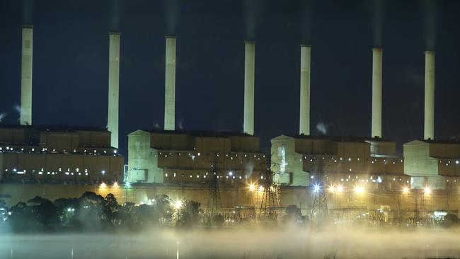 Hazelwood Power Station and its cooling pond in the Latrobe Valley, Victoria. Picture: David Crosling