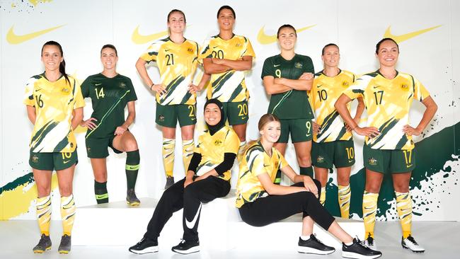 The Matildas in their Women's World Cup 2019 kit. Pic: Nike