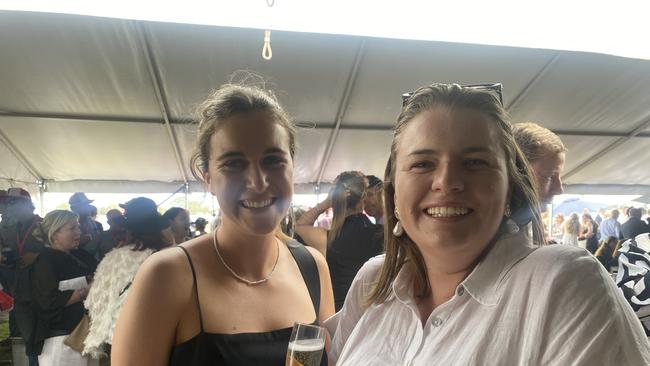 Punters dressed in their finest black and white for Derby Day races in Dubbo. Photo: Tijana Birdjan.