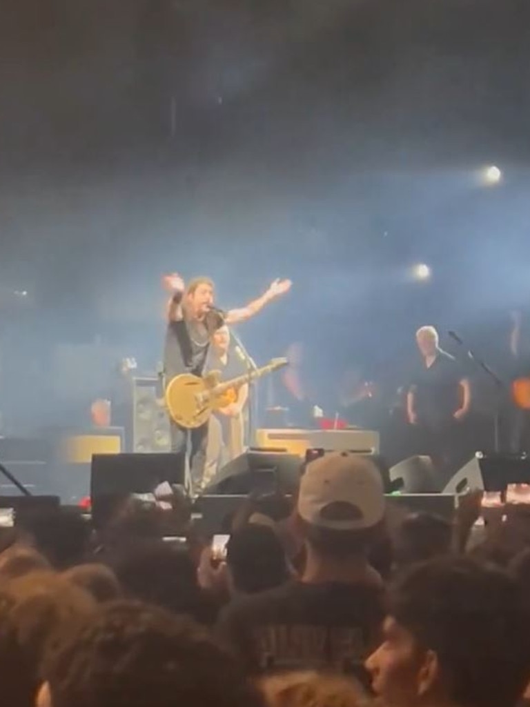 Foo Fighters were forced to stop their concert at Citi Field in NYC on Wednesday.