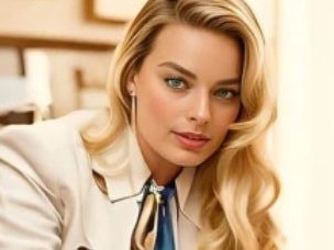 AI-generated image of Margot Robbie by AI Stable Diffusion, trained by UNSW PhD candidate in AI Rodolfo Ocampo. Picture: Australian Financial Review Magazine.