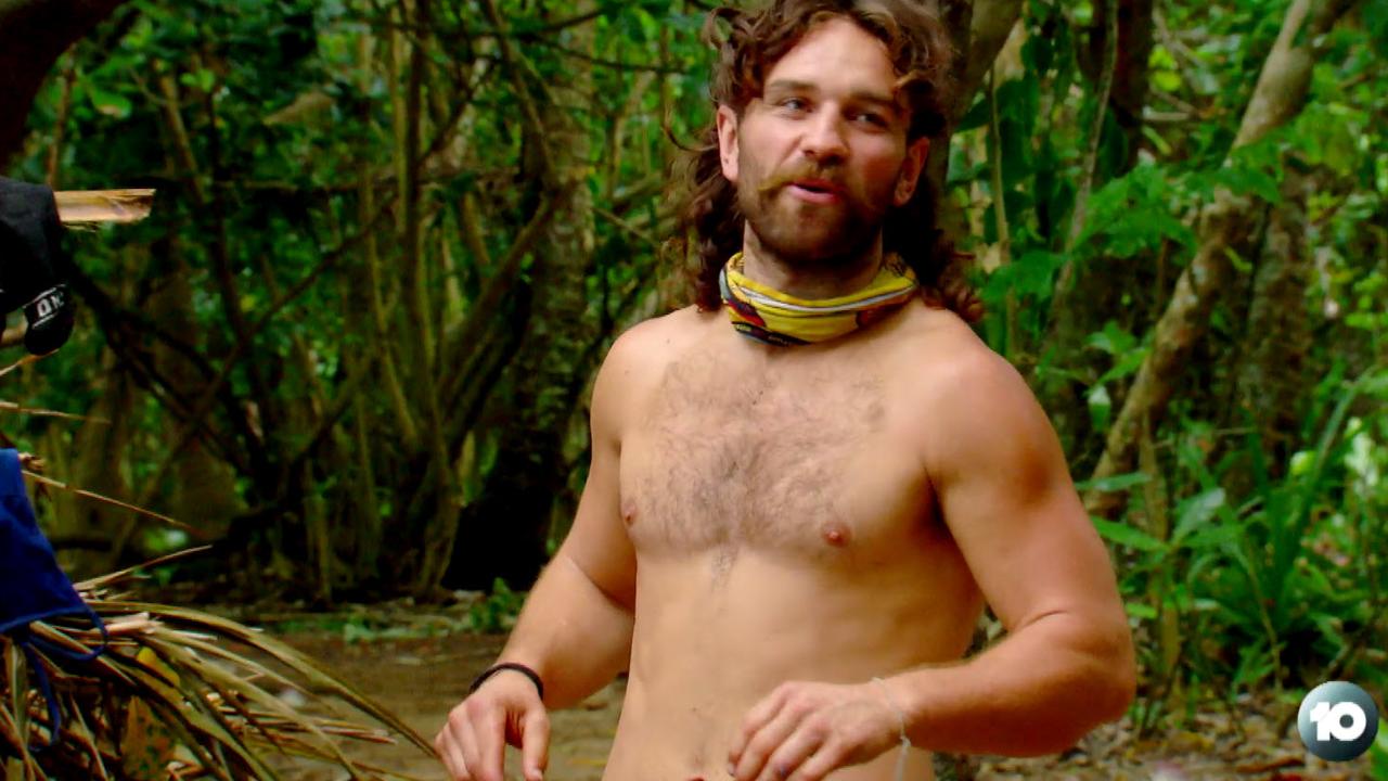 Frequently nude Survivor contestant John Eastoe.