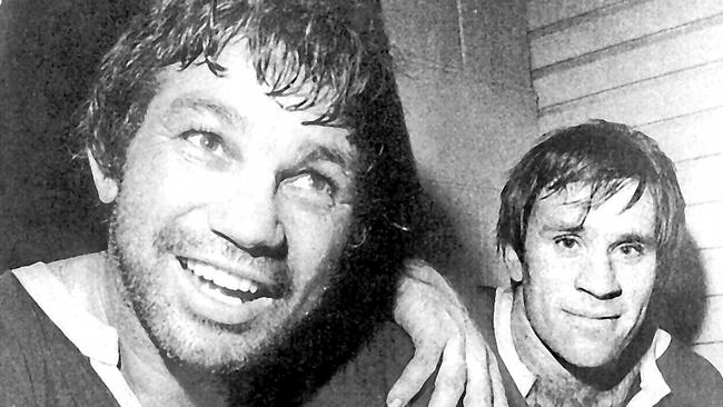 John Lang with Artie Beetson after State of Origin No.1