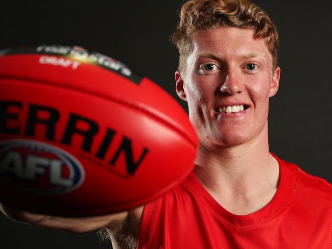AFL Draft at Marvel Stadium.  27/11/2019.  Pick 1 Matt Rowell after being piked by the Gold Coast Suns  . Pic: Michael Klein