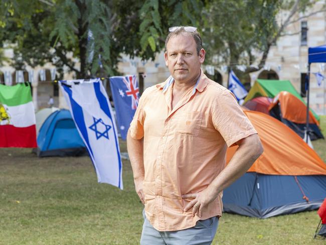 UQ associate professor Yoni Nazarathy at Camp Shalom on the UQ campus in May