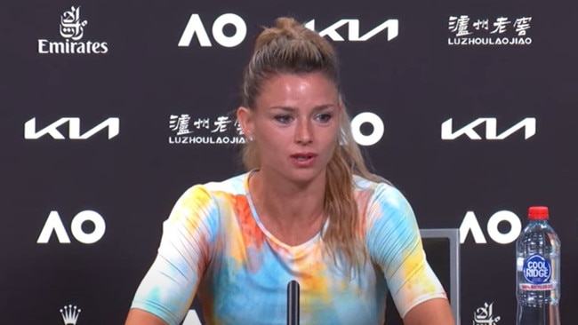 Camila Giorgi broke her silence. Photo: YouTube