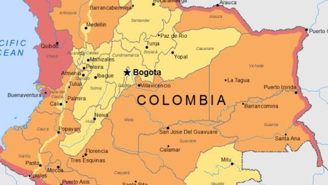 Warnings in Colombia by area. Source: DFAT