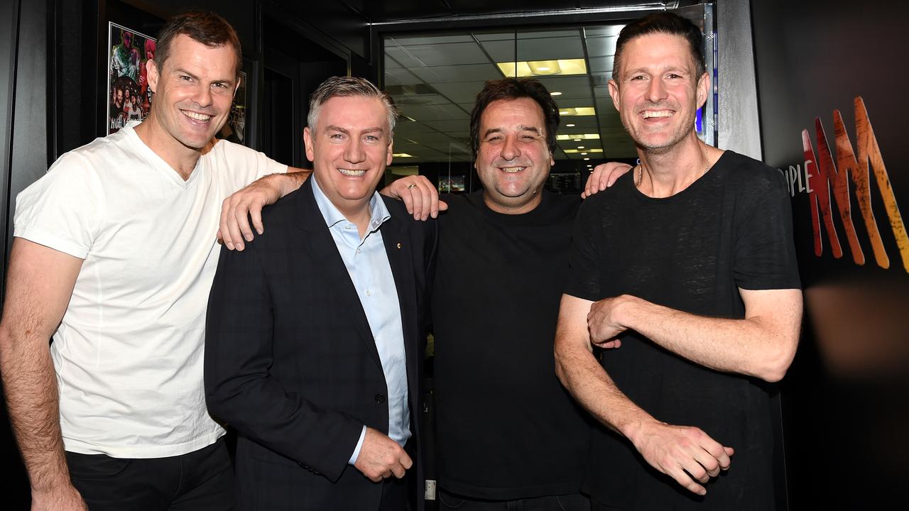 Comedians Mick Molloy and Wil Anderson have both been a part of The Hot Breakfast as well as Luke Darcy and Eddie McGuire. Picture: Nicole Garmston