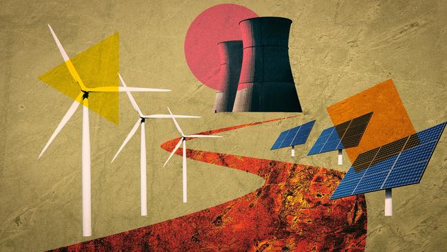 Will a renewables-only trajectory be able to solve the problem while safeguarding our standard of living and at reasonable cost? Artwork by Frank Ling