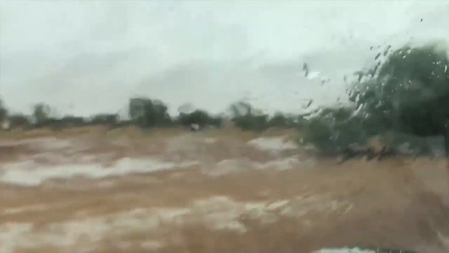 Heavy Rain Causes Flooding in Birdsville, Queensland