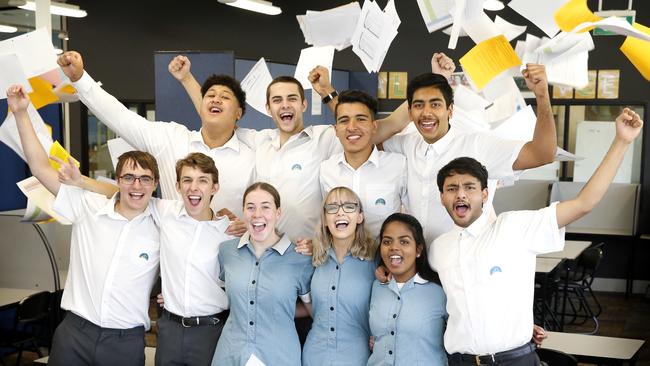 Poe Pouesi 17, Jami Kolasinac 18, Rhamin Azizi 17, Armann Singh Gill 18, (front Row) Jayden Hall 17 (Dux), Cory Williams 18, Billie-Rose Hood 17, Abbey McGrath 18, Grace Tibusious 18 and Nathan Fernando 18 from Cranbourne East Secondary. Picture: David Caird