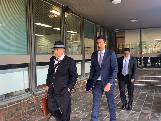 Abdullah Hakami (right) leaves Port Kembla Court on September 25. Pic: Madeline Crittenden.