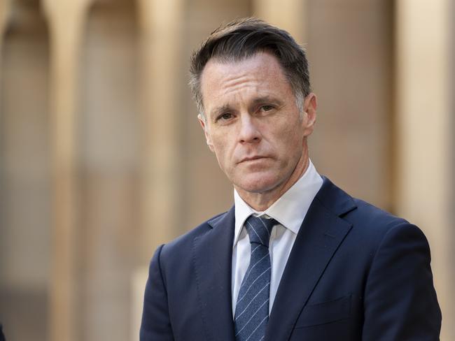 Premier Chris Minns backed shifting the language around how people who perpetrate domestic violence are referred to, calling the change “long overdue”. Picture: NewsWire/ Monique Harmer