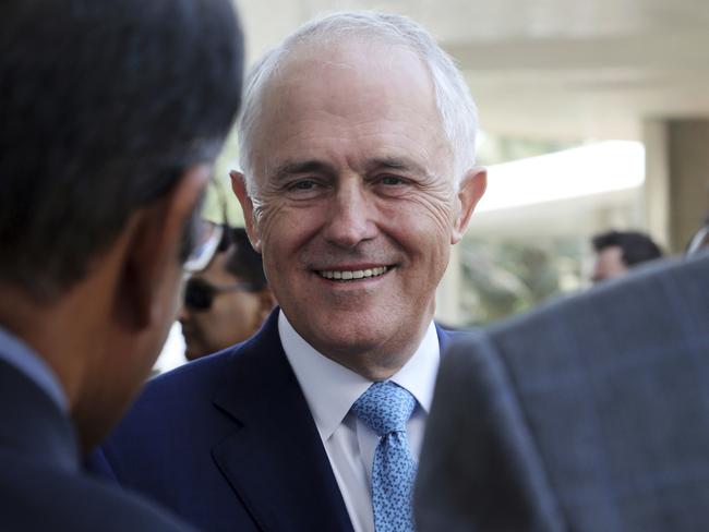 Prime Minister Malcolm Turnbull is in India talking all things business. Picture: AP Photo