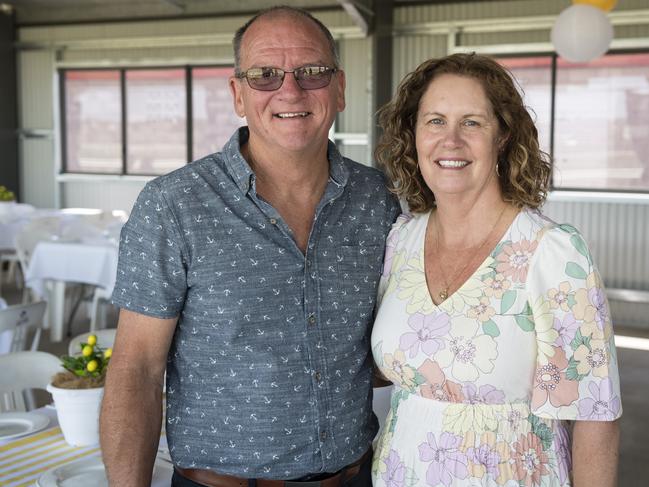 Gavin and Deb Reeves at Warwick Cup race day at Allman Park Racecourse, Saturday, October 14, 2023. Picture: Kevin Farmer