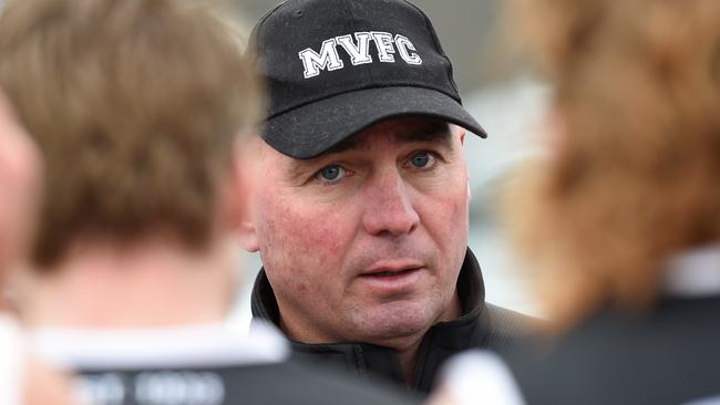 Moonee Valley coach Shanon Carroll calls the shots. Picture: Josie Hayden