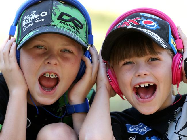 Ty Baker 11 and sister Kirra Baker 9 from Toowoomba during Day 2, Saturday of the GC 660 through the streets of Surfers Paradise. Pics Adam Head