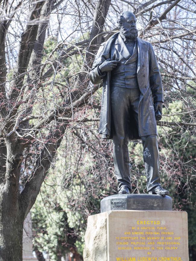 The William Crowther statue as it was. Picture: Chris Kidd