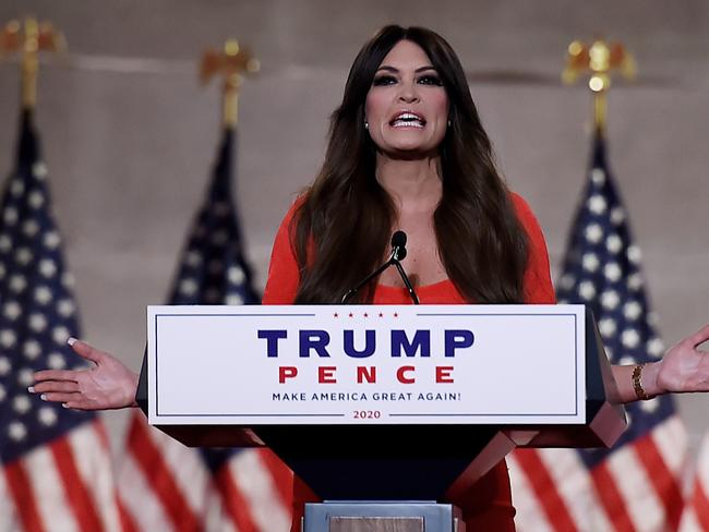 Kimberly Guilfoyle speaks. Picture: AFP.