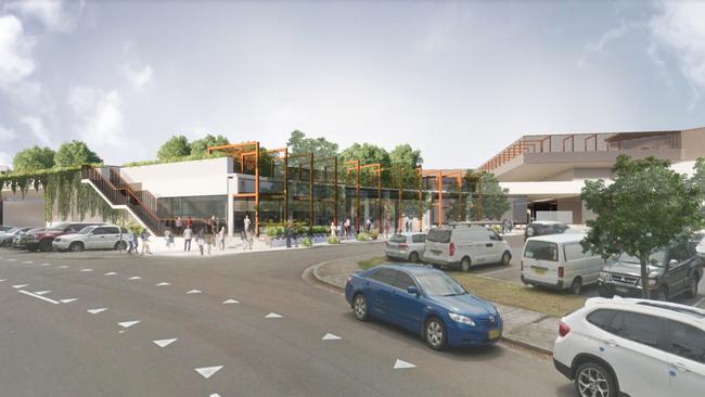 Artist impression of exterior of Forestway Shopping Centre. Picture: Northern Beaches Council website