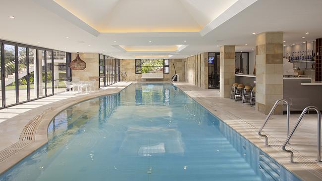 The indoor pool at the Criniti residence.